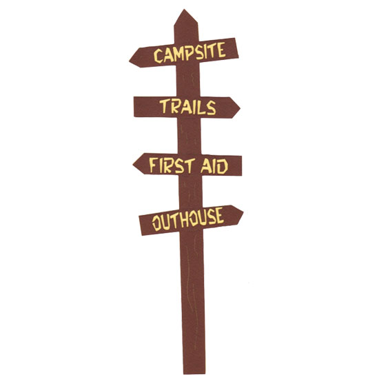 W2S - Campsite Sign Laser Cut
